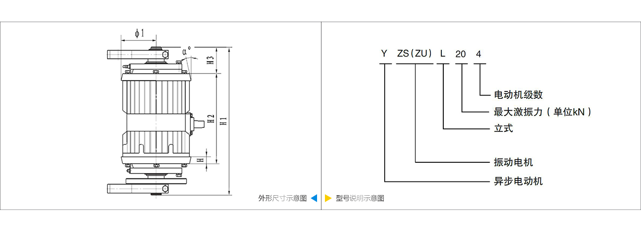 YZSL立式振動電機技術參數(shù) YZSL立式振動電機技術參數(shù)